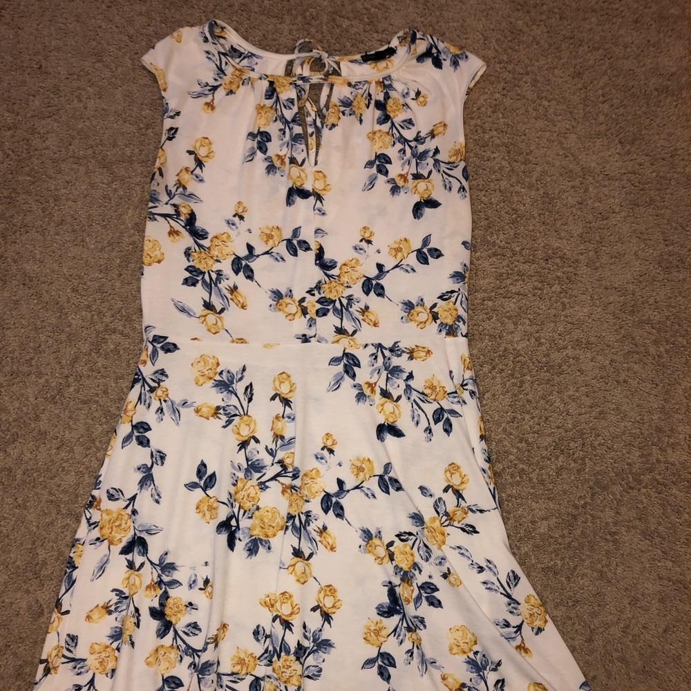 White Floral Dress